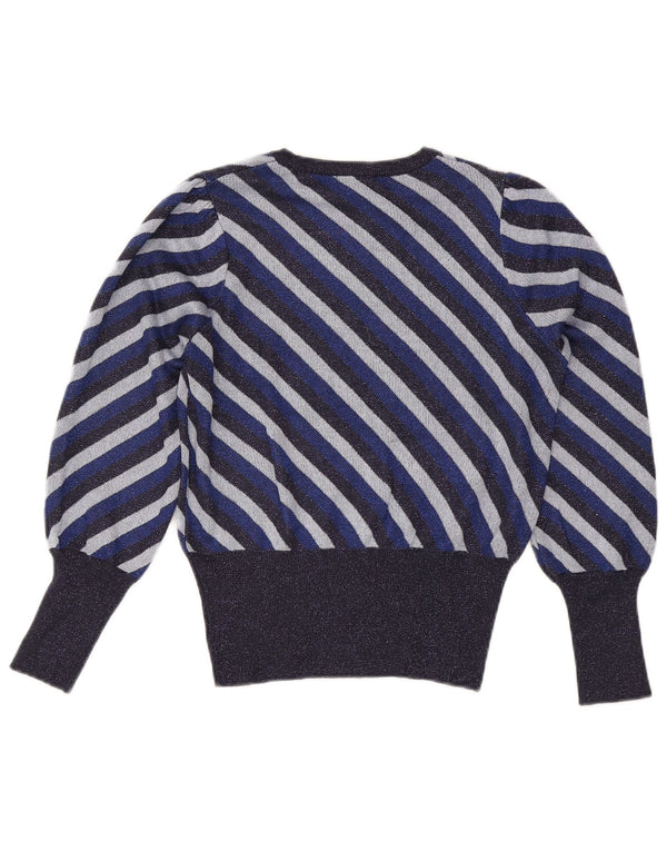 Marks & Spencer Γυναικείο πουλόβερ με λαιμό σκάφος UK 12 Medium Navy Blue