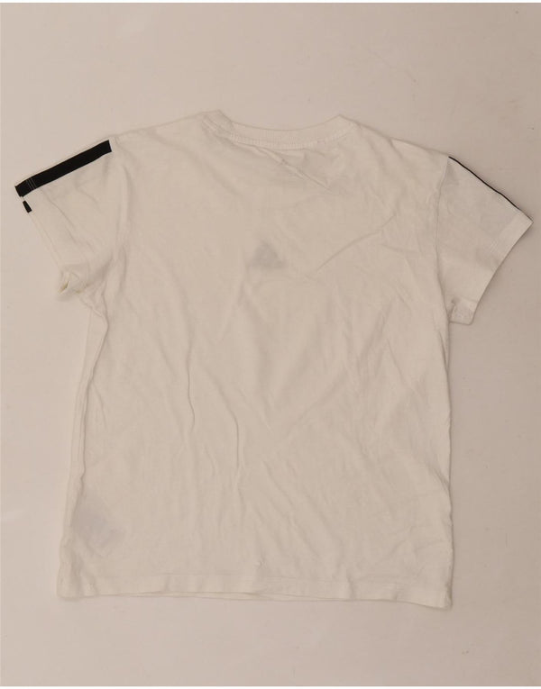 Adidas Boys T-Shirt Top 14-15 Years XL Λευκό βαμβακερό
