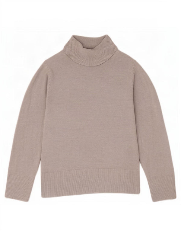 Marks & Spencer Γυναικείο πουλόβερ με ρολό λαιμόκοψη UK 12 Medium Grey