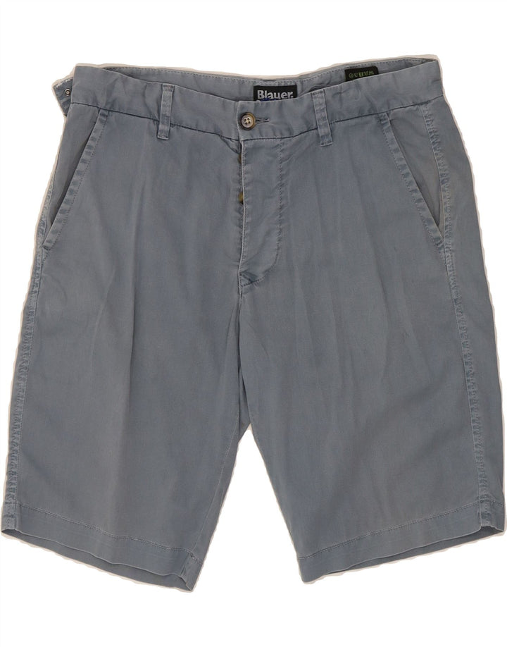BLAUER Mens Chino Shorts W30 Medium Blue Cotton Vintage Blauer and Second-Hand Blauer from Messina Hembry 