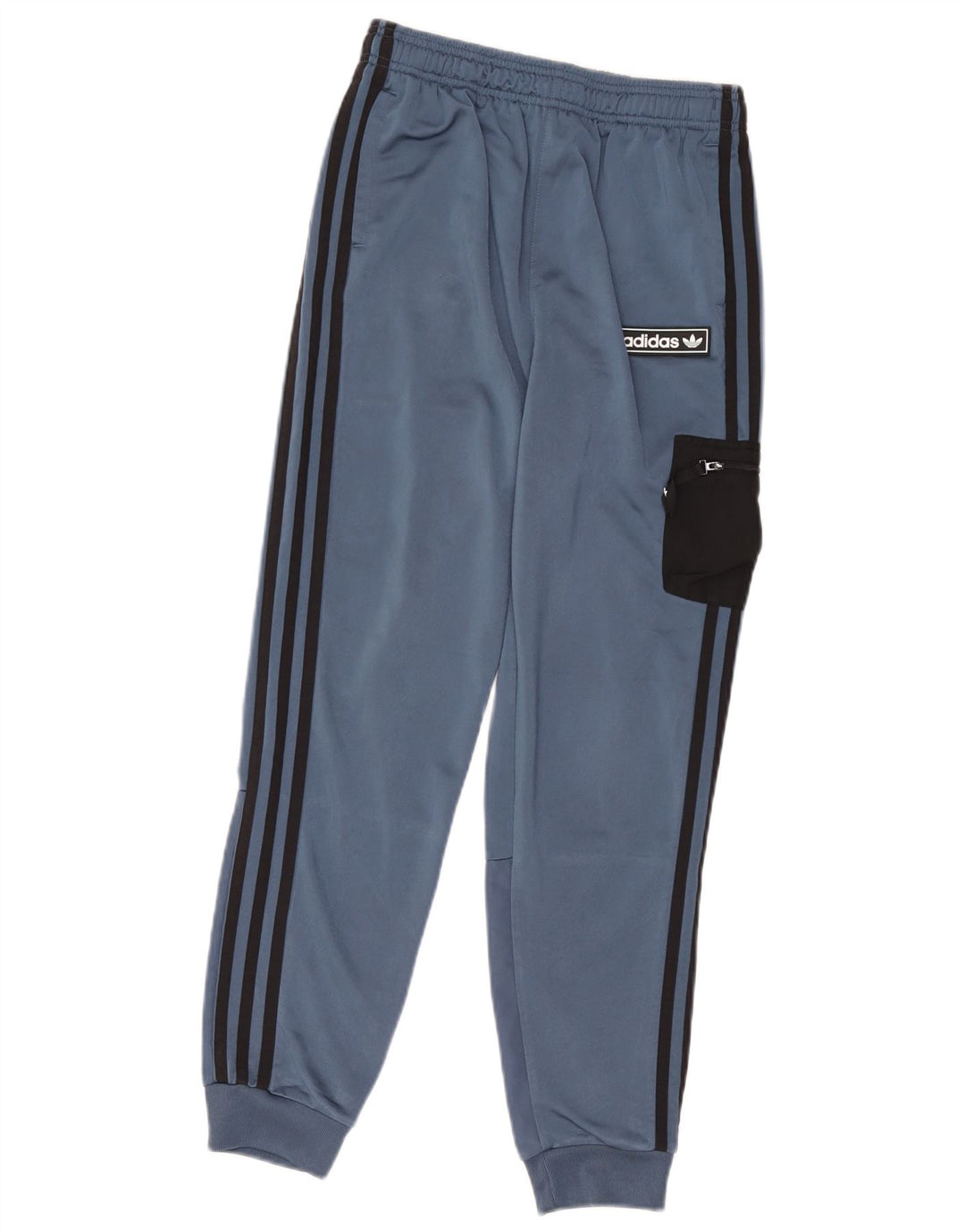 Adidas Boys Tracksuit Trousers Joggers 13-14 Years Blue Polyester