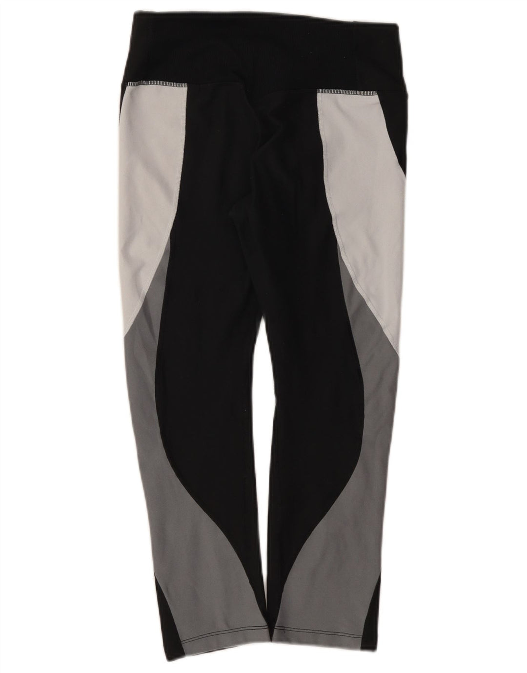 Γυναικεία Nike Dri Fit Capri leggings UK 10 Small Black Colourblock Polyester
