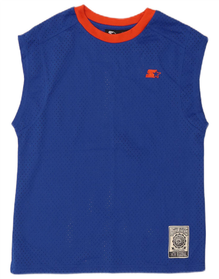 Starter Boys Vest Top 14-15 Years XL Blue Polyester