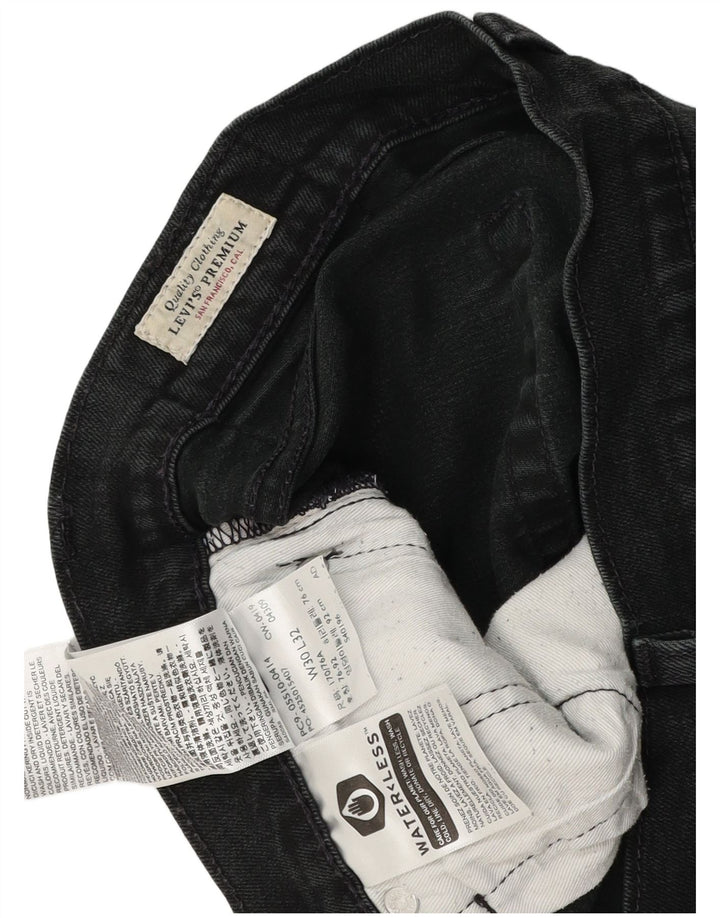 Levi's Womens 511 Slim Jeans W30 L30 Μαύρο βαμβακερό
