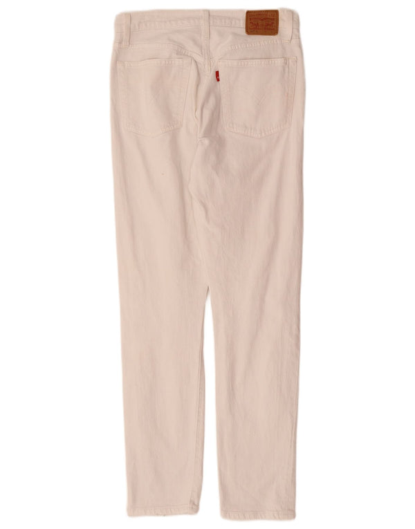 Levi's Boys 501 Straight Jeans 13-14 ετών W26 L30 Λευκό βαμβακερό