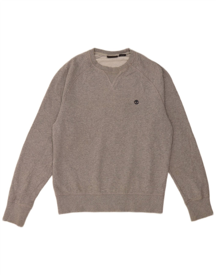 Ανδρικό φούτερ Timberland Jumper Μεσαίο γκρι βαμβακερό