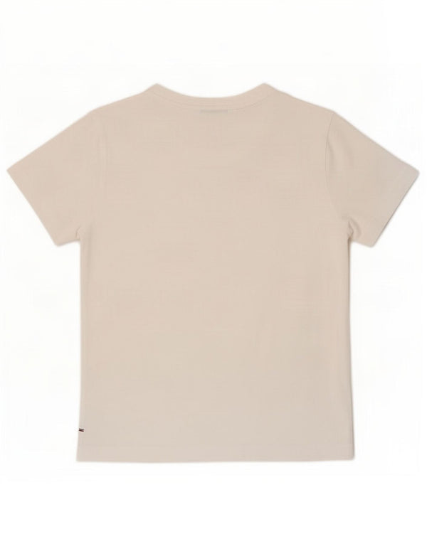 Tommy Hilfiger Γυναικείο T-Shirt Top UK 14 Μεσαίο λευκό βαμβακερό