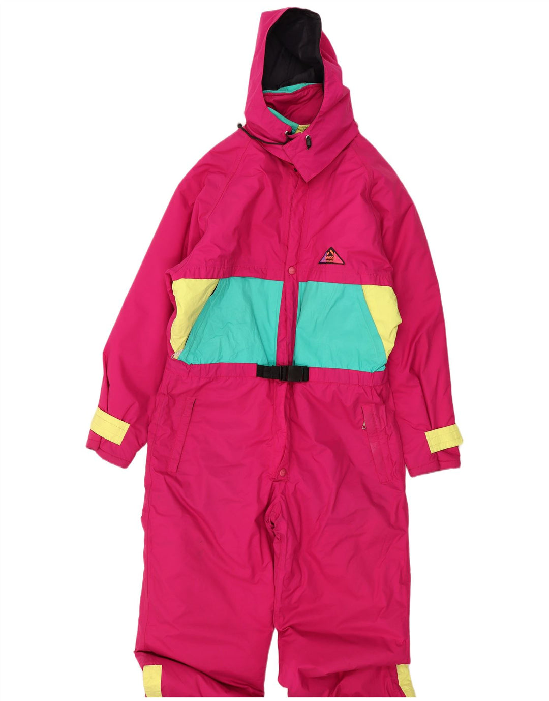 Aesse Ανδρική φόρμα σκι με κουκούλα XL Pink Colourblock