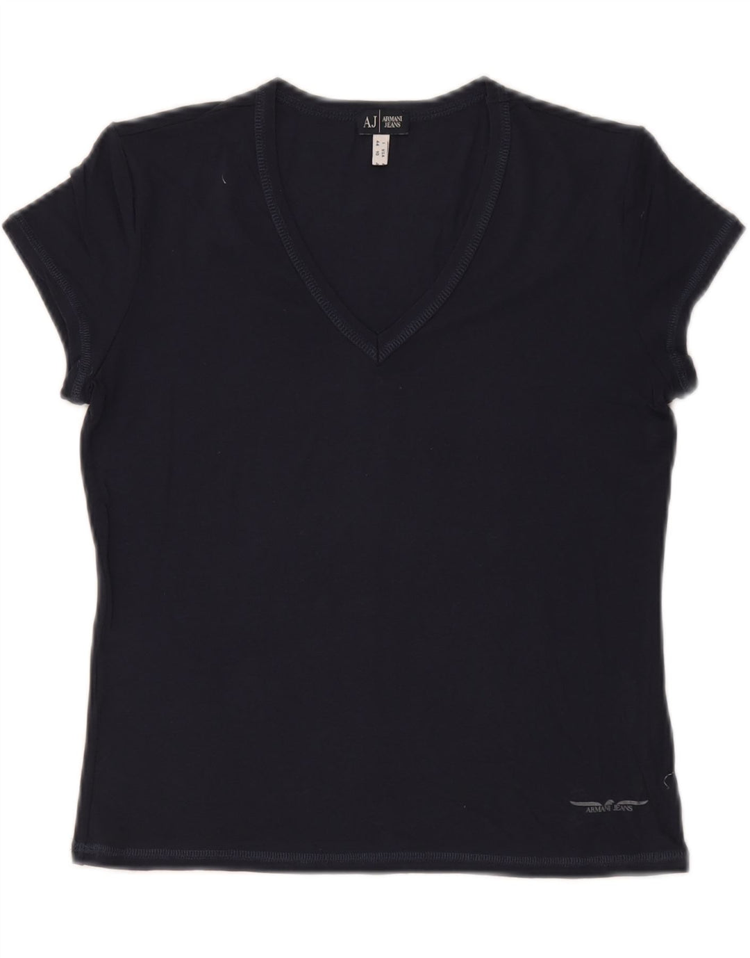 Γυναικείο T-Shirt ARMANI JEANS Top IT 44 Medium Navy Blue Viscose