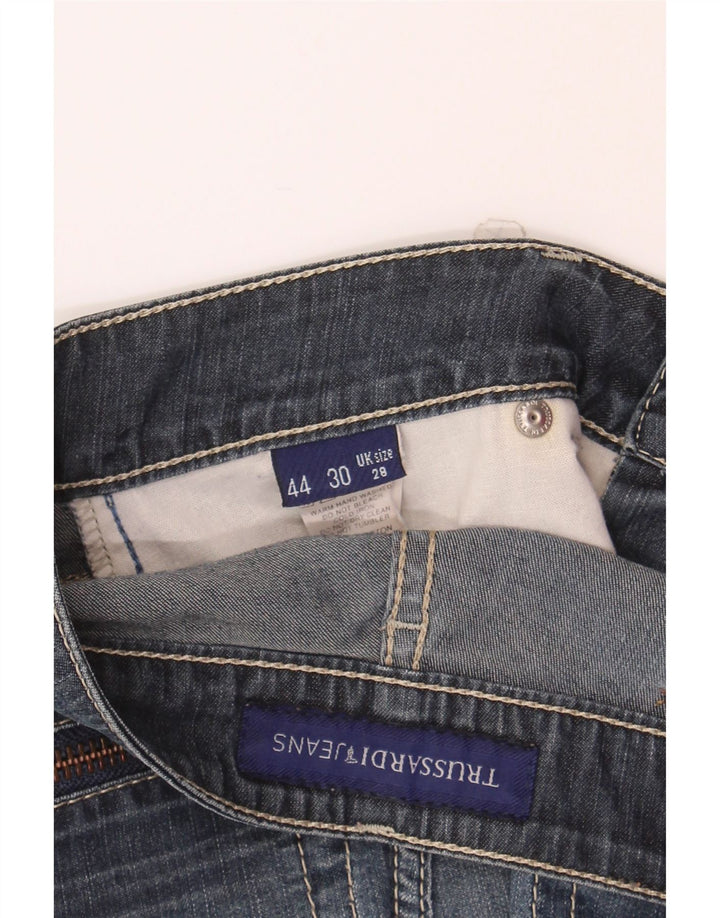 TRUSSARDI Womens Slim Jeans W28 L29 Blue Cotton Vintage Trussardi and Second-Hand Trussardi from Messina Hembry 