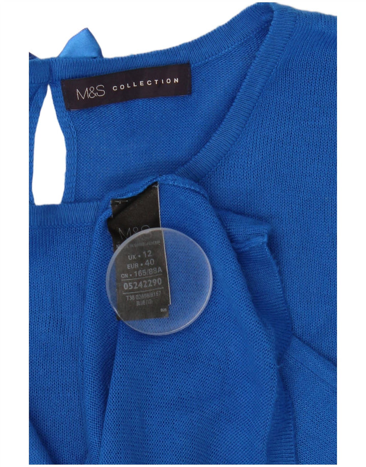 Marks & Spencer Γυναικείο πουλόβερ με λαιμόκαυστο UK 12 Medium Blue