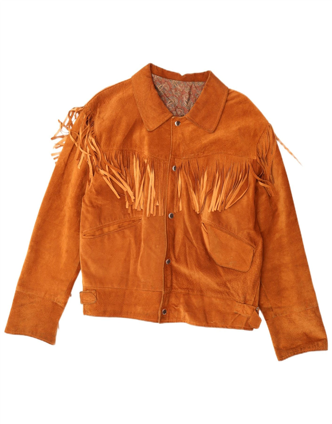 Vintage Ανδρικό Suede Jacket IT 50 Large Brown