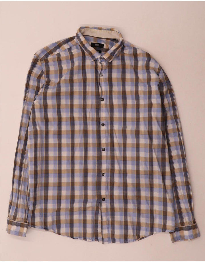 Ανδρικό πουκάμισο Hugo Boss Regular Fit XL Πολύχρωμο βαμβακερό