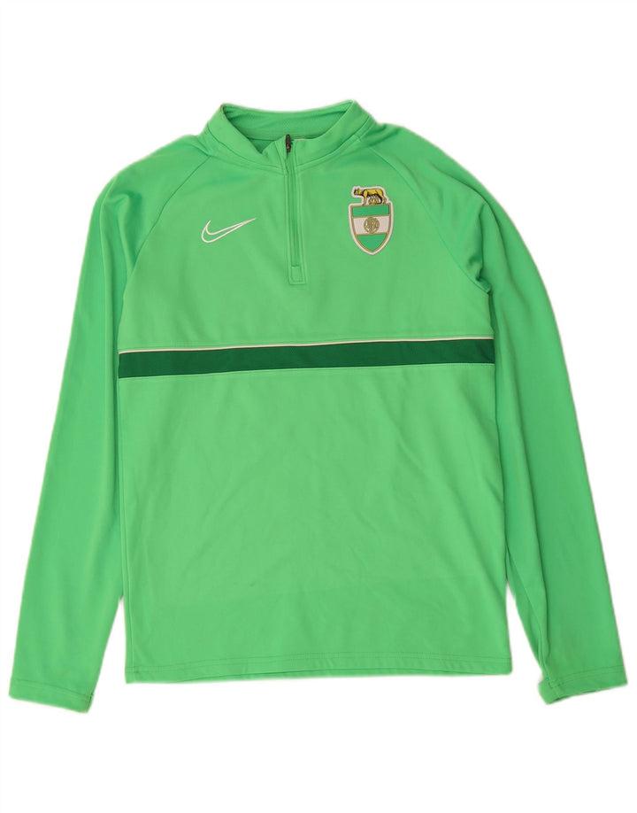 Φόρμα αθλητικής φόρμας Nike Boys Alba Roma με φερμουάρ πουλόβερ 12-13 ετών, μεγάλο πράσινο