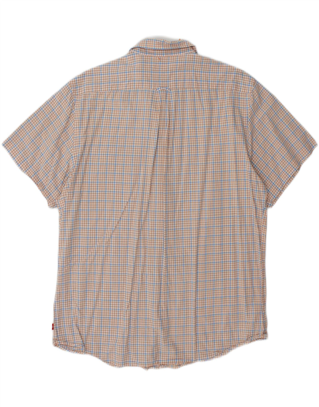 IZOD Mens Big & Tall Short Sleeve Shirt XL Multicoloured Check Cotton Vintage Izod and Second-Hand Izod from Messina Hembry 