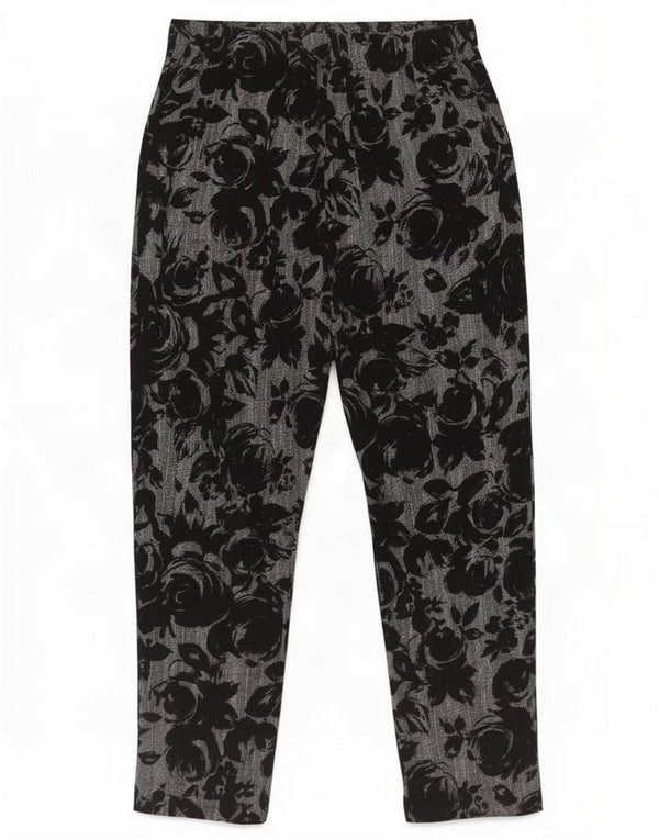 Marks & Spencer Γυναικείο Casual Παντελόνι UK 10 Small W28 L26 Black Floral