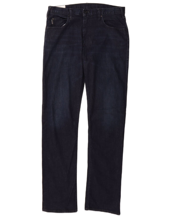 Ανδρικό τζιν ίσιο Emporio Armani W31 L32 Navy Blue Cotton