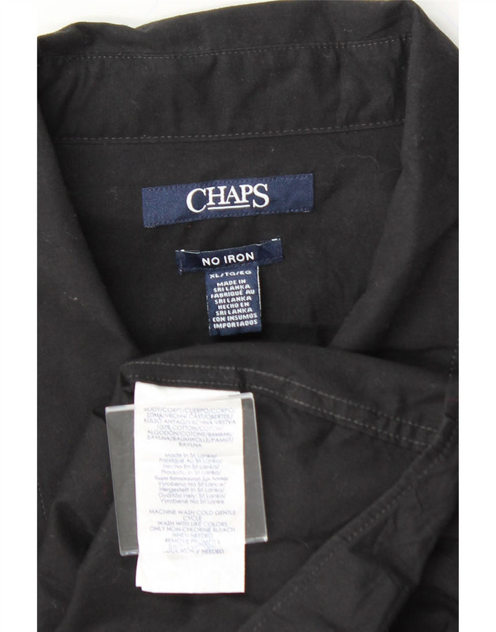 CHAPS Womens Shirt UK 18 XL Black Cotton Vintage Chaps and Second-Hand Chaps from Messina Hembry 