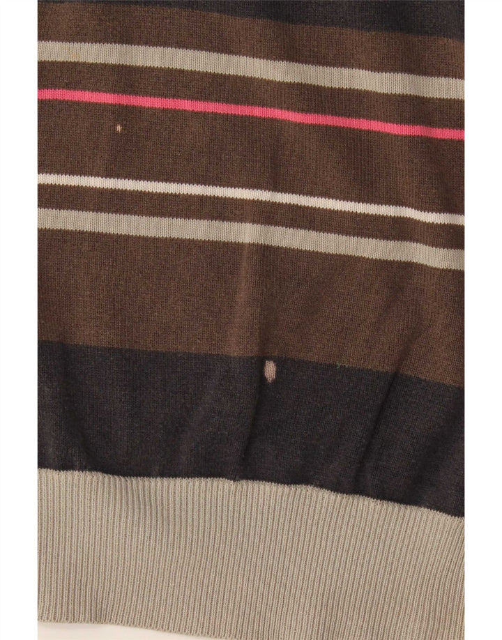 Ανδρικό πουλόβερ Jack & Jones Graphic Crew με λαιμόκοψη μεσαίου καφέ χρώματος