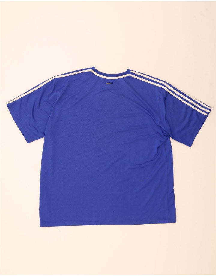 Ανδρικό T-Shirt Climalite ADIDAS Top 2XL Blue Polyester