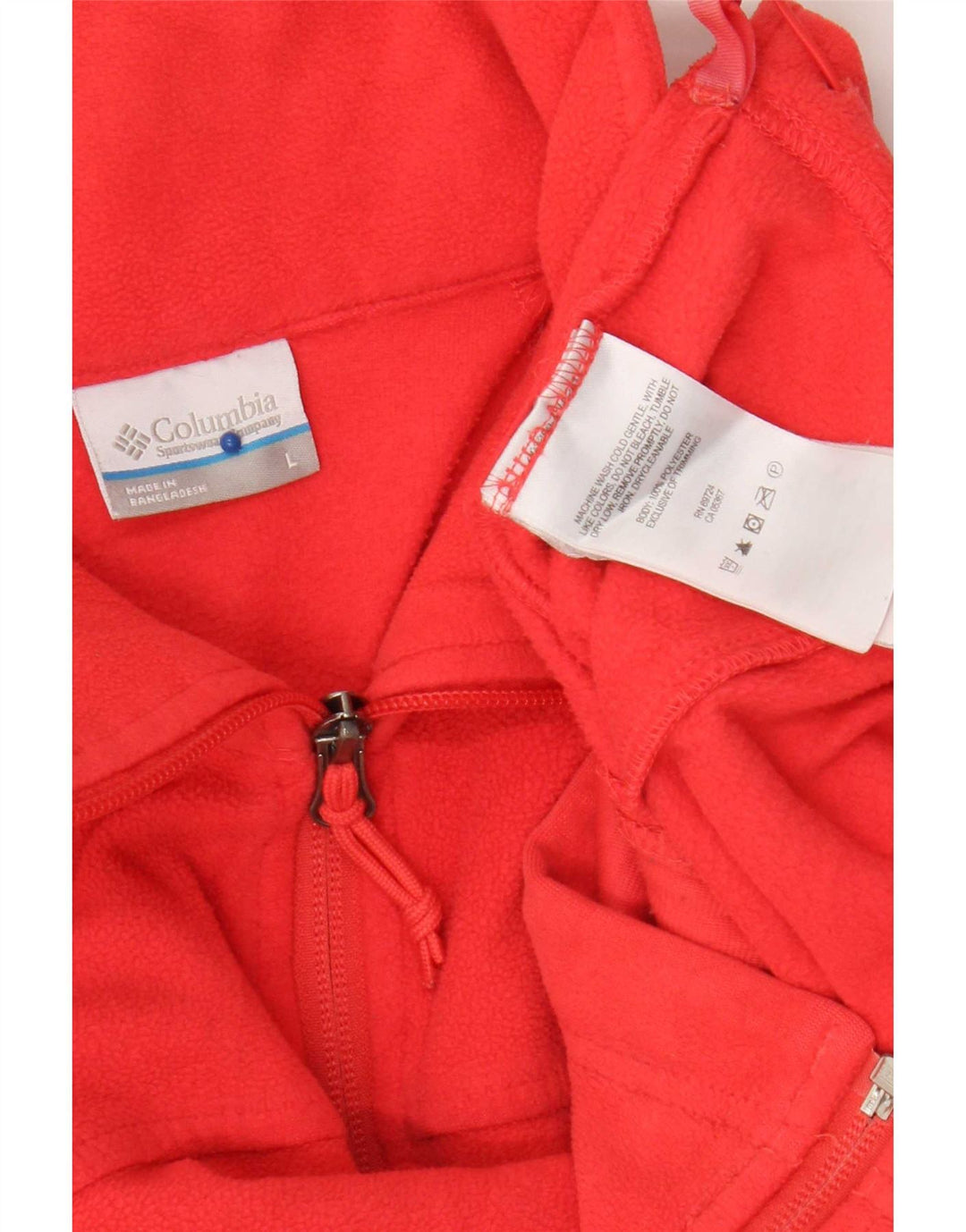 Columbia Γυναικείο Fleece Jacket UK 16 Large Red Polyester