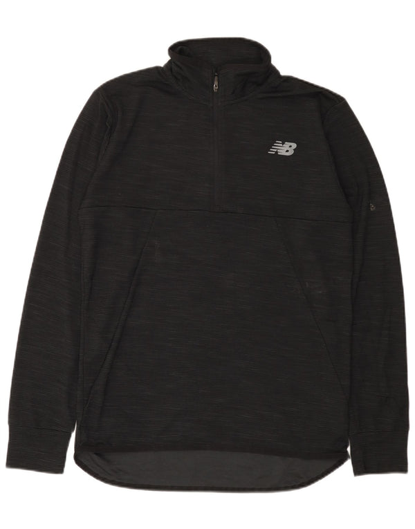 Ανδρική φόρμα πουλόβερ με φερμουάρ New Balance Top Medium Μαύρο Πολυεστέρας