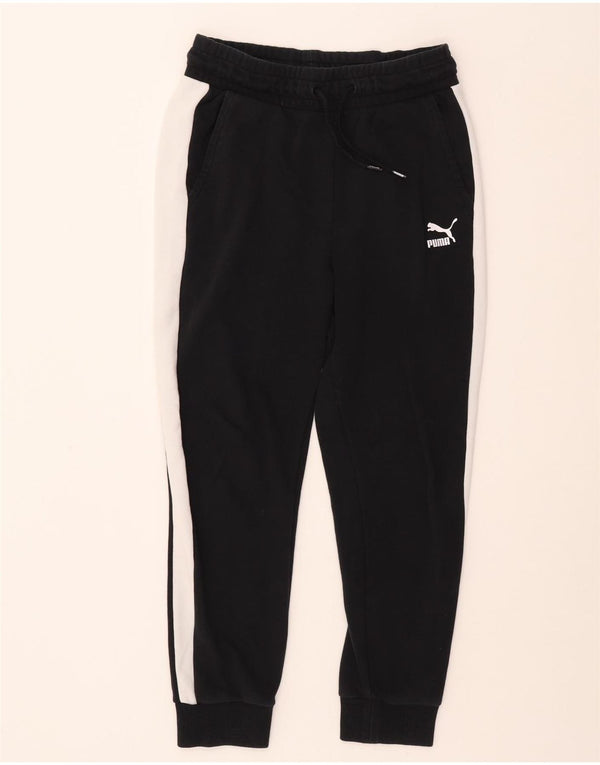 Γυναικεία αθλητική φόρμα PUMA Παντελόνι Joggers UK 6 XS Μαύρο Colourblock Βαμβακερό