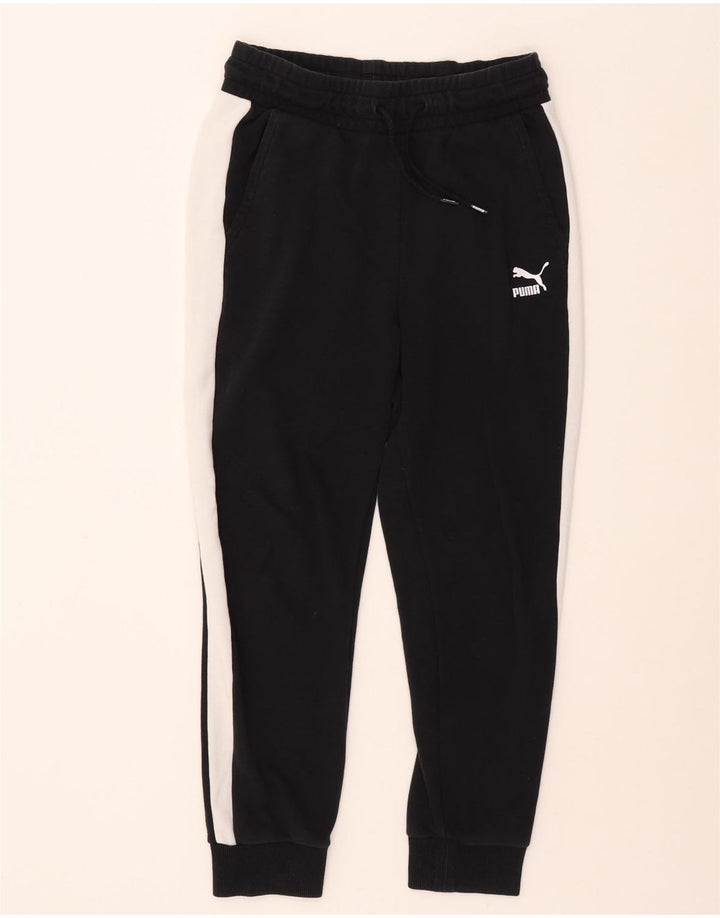 Γυναικεία αθλητική φόρμα PUMA Παντελόνι Joggers UK 6 XS Μαύρο Colourblock Βαμβακερό