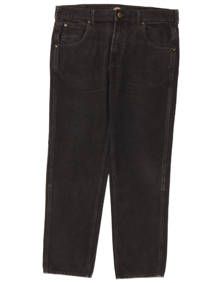 Ανδρικό τζιν ίσιο Dickies W32 L30 μαύρο βαμβακερό