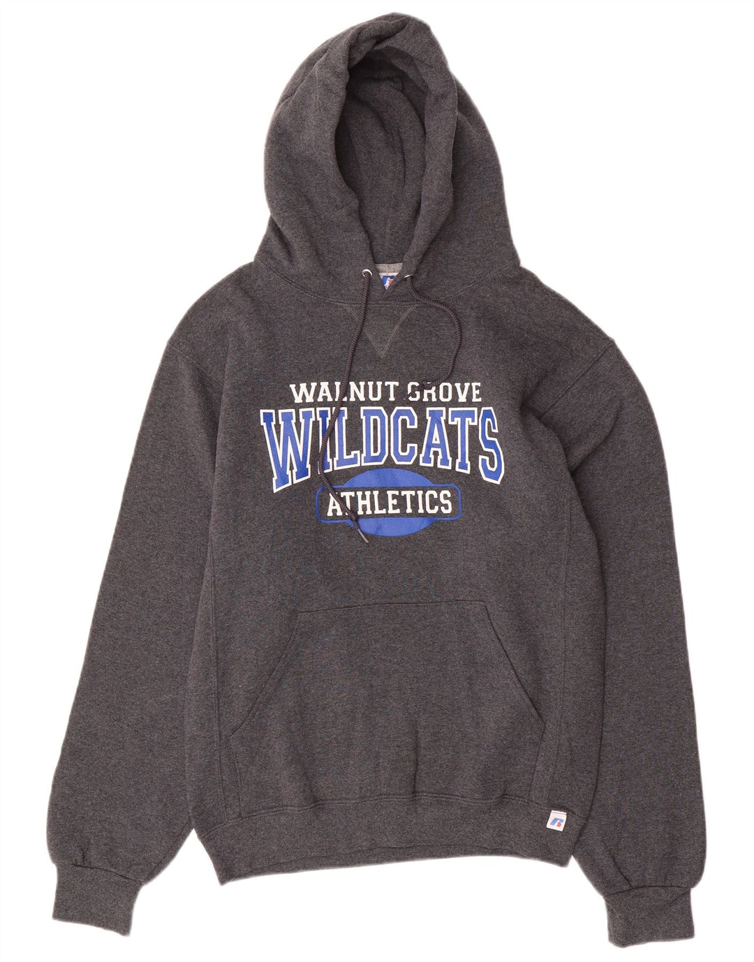 RUSSELL ATHLETIC Ανδρικά Wildcats Graphic Hoodie Jumper Μικρό γκρι βαμβακερό