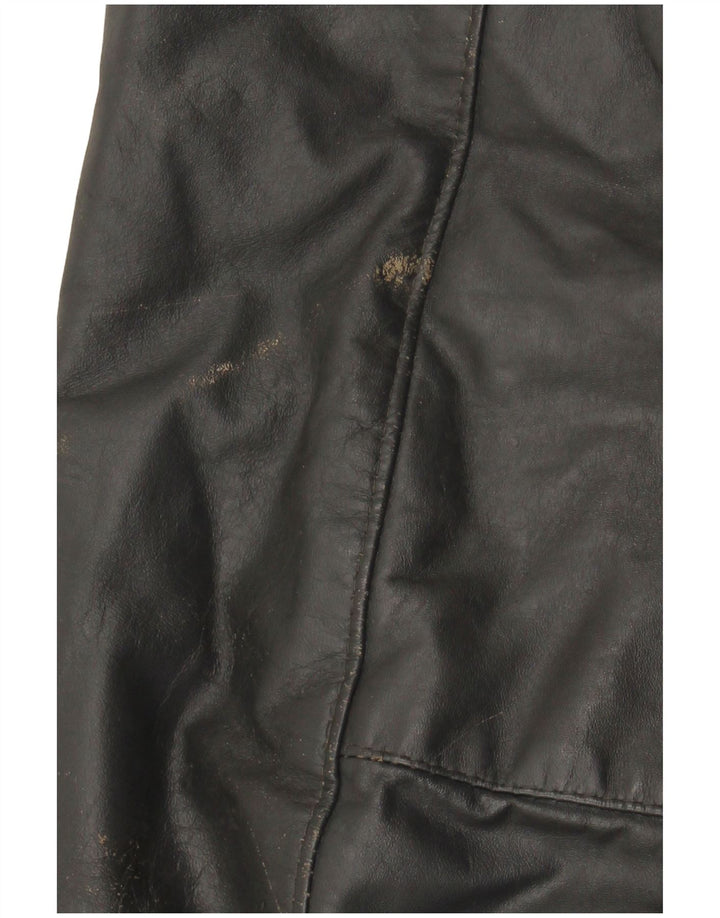 VINTAGE Ανδρικό Δερμάτινο Μπουφάν UK 40 Large Grey Leather