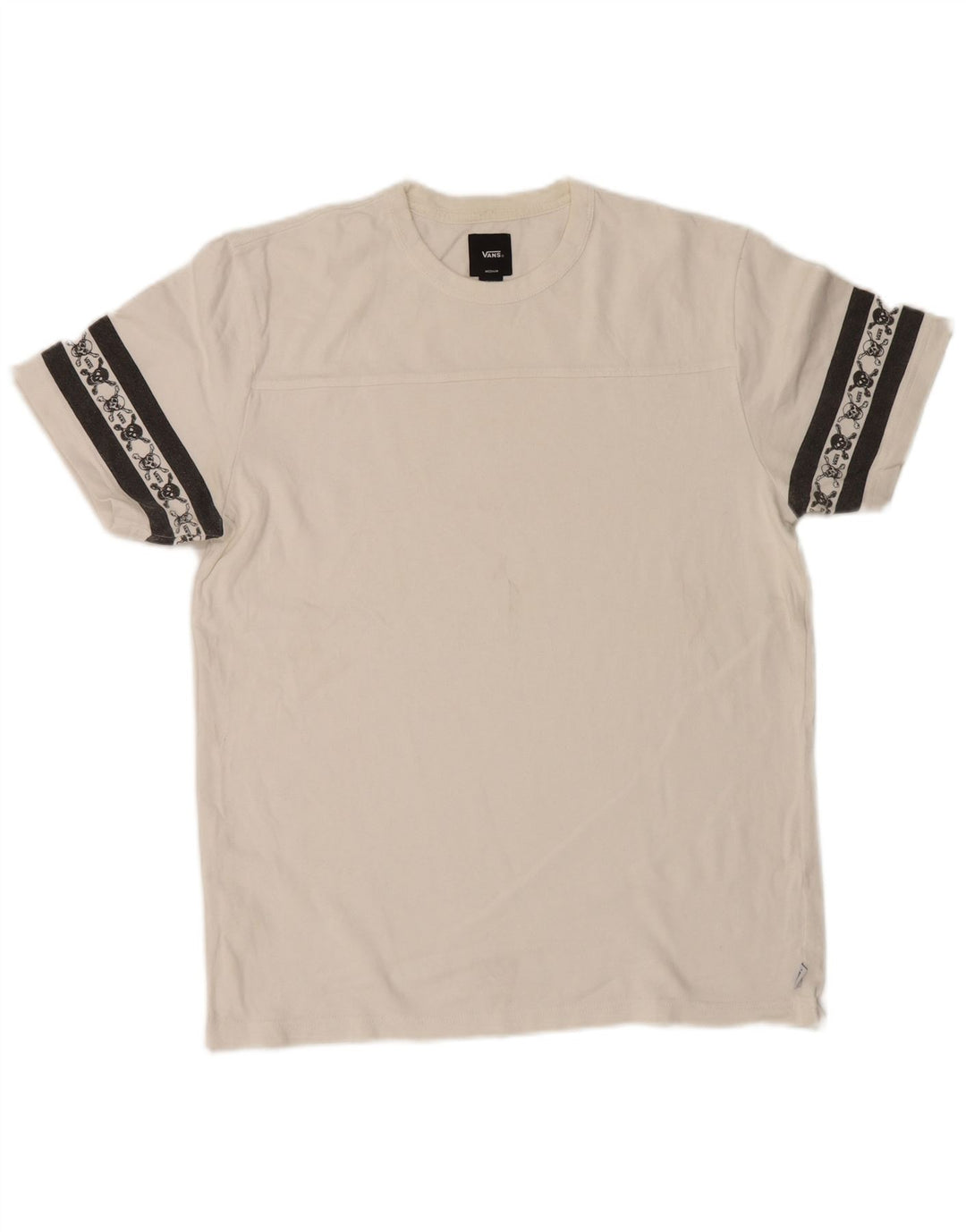Ανδρικό γραφικό T-Shirt Vans Τοπ, μεσαίο λευκό χρώμα, βαμβακερό