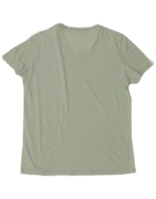 Adidas Womens T-Shirt Top UK 12/14 Medium Green