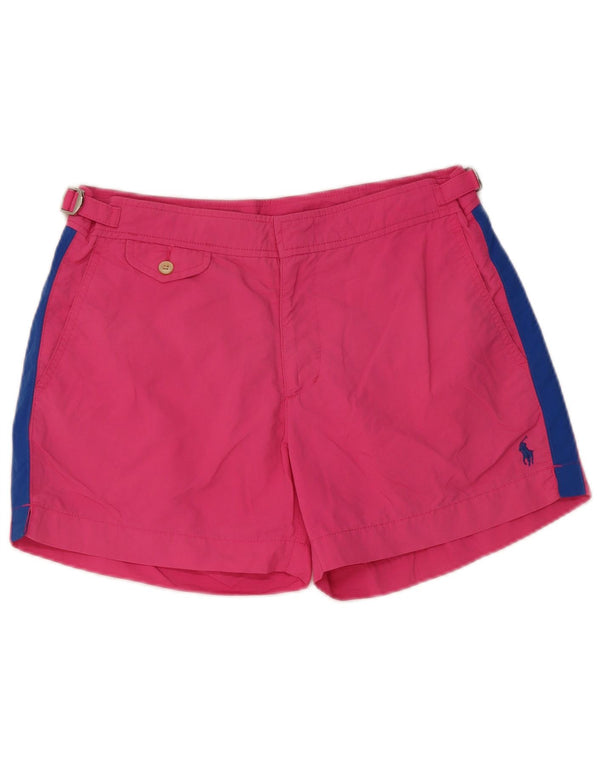 Γυναικείο σορτς κολύμβησης POLO RALPH LAUREN UK 14 Medium Pink Colourblock