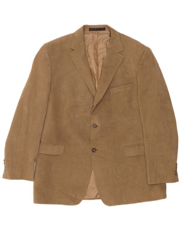 Marks & Spencer Ανδρικό σακάκι σακάκι με 2 κουμπιά UK 44 XL καφέ πολυεστέρας