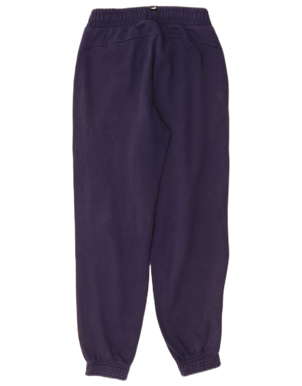 Puma Boys Tracksuit Trousers Joggers 13-14 Years Navy Blue