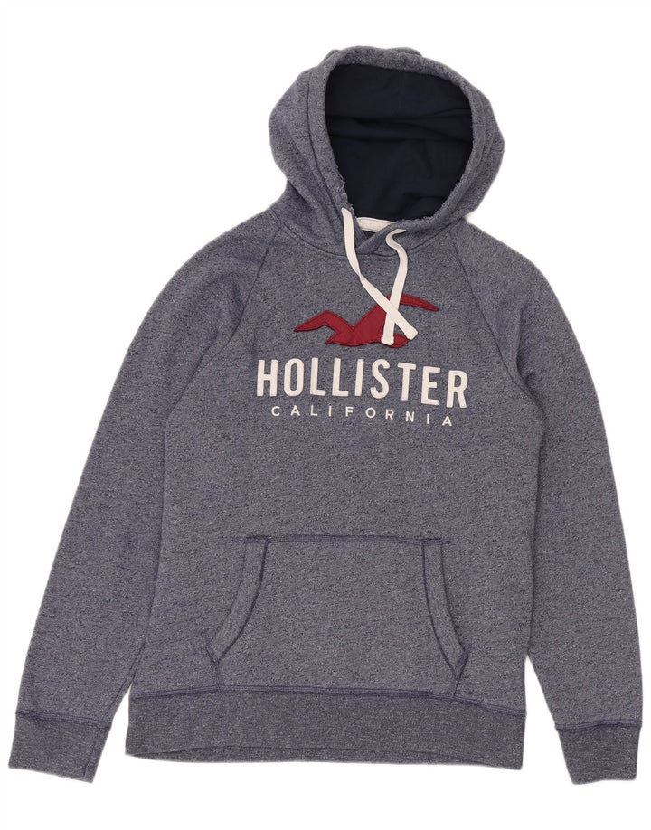 Ανδρικό γραφικό κουκούλα HOLLISTER XL Βαμβακερό μπλε φλύκταινο