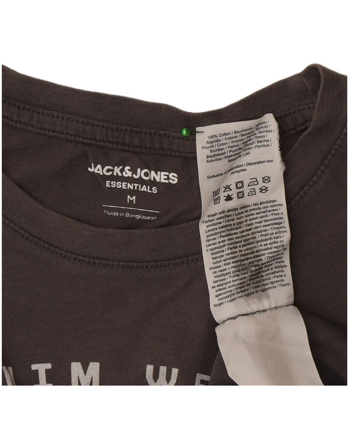 Ανδρικό γραφικό μπλουζάκι Jack & Jones Τοπ μεσαίο γκρι βαμβακερό