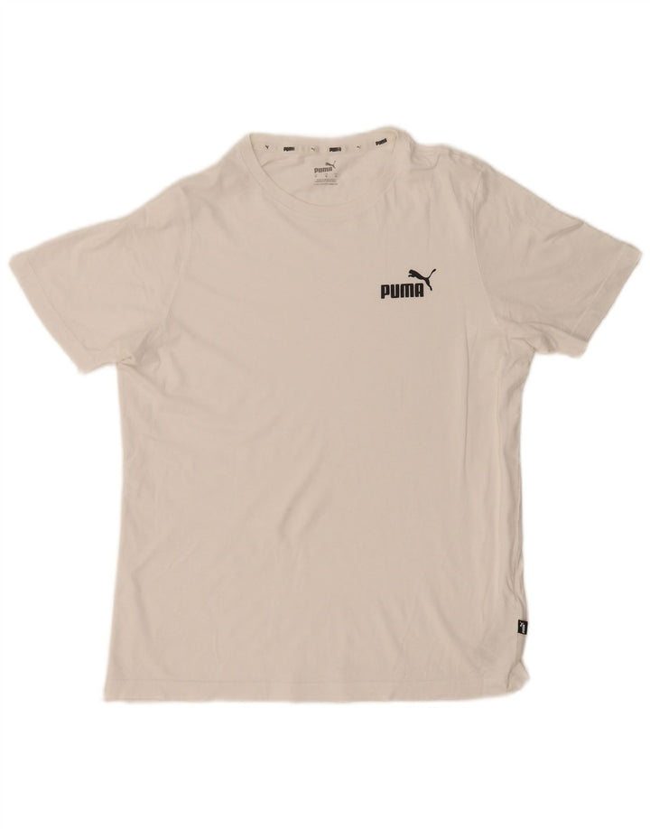 Ανδρικό T-Shirt Puma Top Βαμβακερό μεσαίο λευκό