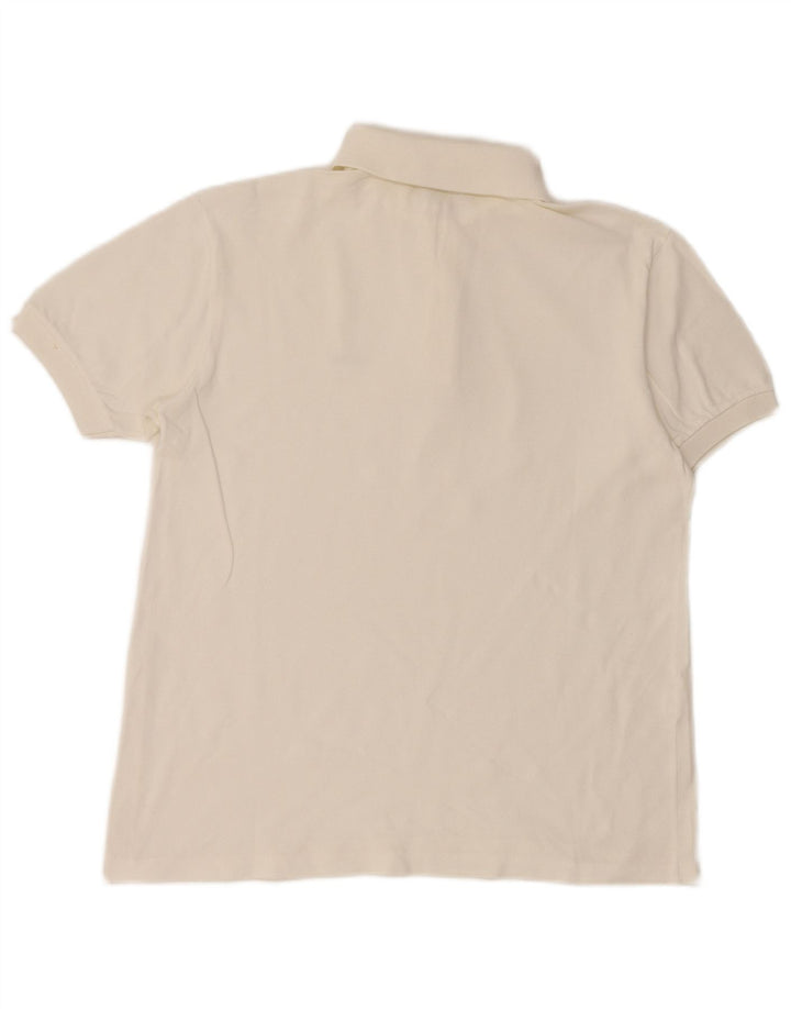 LACOSTE Μπλουζάκι πόλο για αγόρια 15-16 ετών Λευκό βαμβακερό