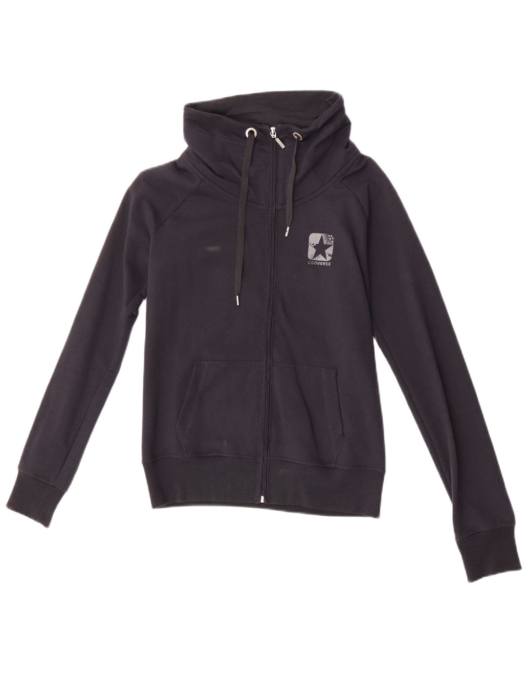 Γυναικεία αθλητική φόρμα Converse Top Jacket UK 12 Medium Navy Blue Cotton