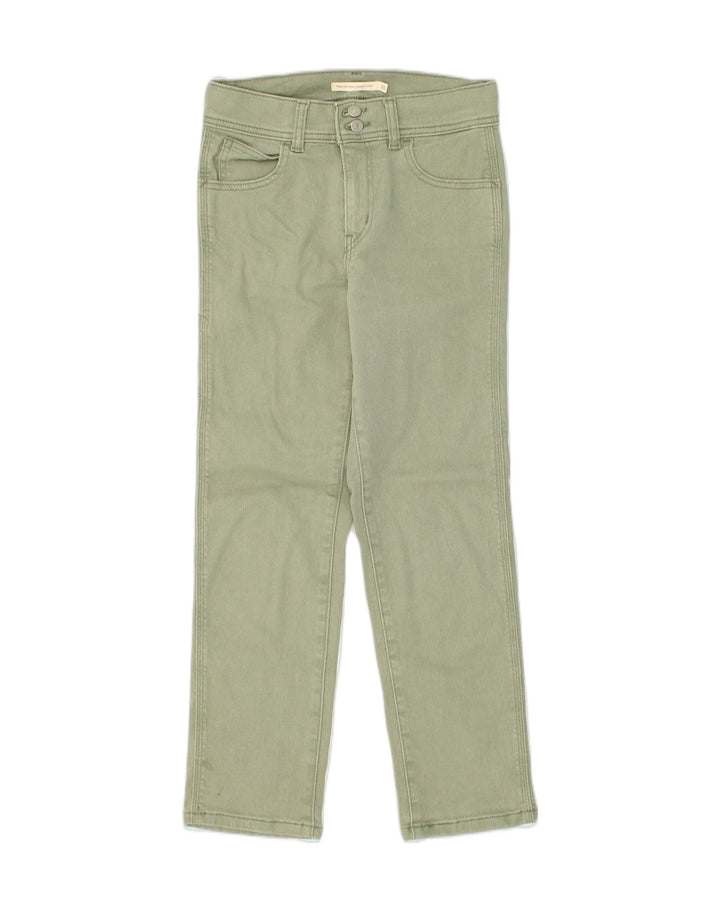 LEVI'S Womens 724 High Waist Crop Straight Jeans W25 L25 Green Cotton | Vintage Levi's | Thrift | Second-Hand Levi's | Used Clothing | Messina Hembry 