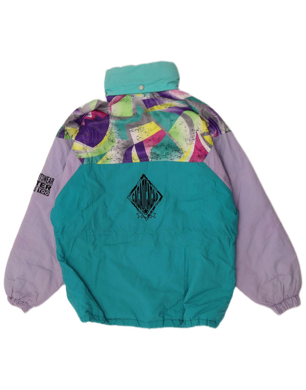 Cacao Mens Loose Fit Graphic Ski Jacket IT 46 Small Multicoloured