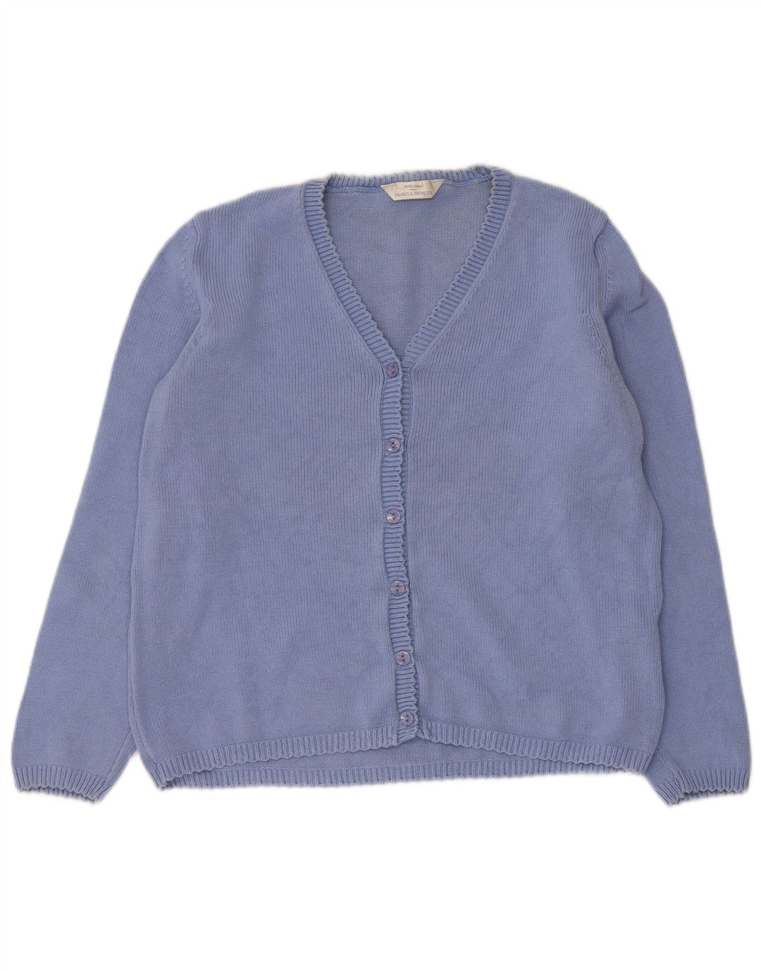 MARKS & SPENCER Γυναικείο πουλόβερ St. Michael Cardigan UK 12 Medium Blue