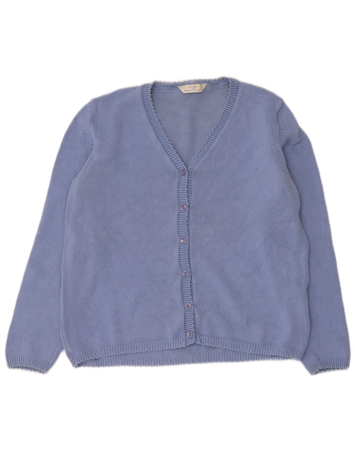 MARKS & SPENCER Γυναικείο πουλόβερ St. Michael Cardigan UK 12 Medium Blue
