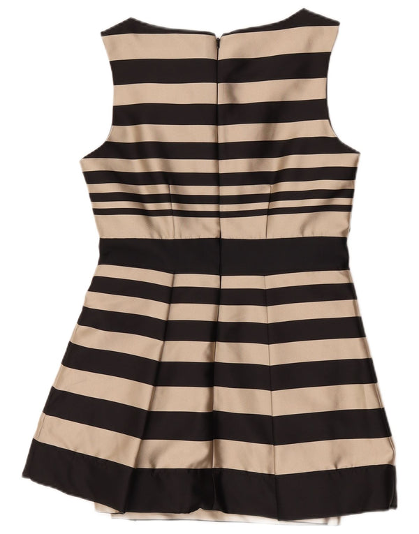 Hobbs Γυναικείο Αμάνικο Φόρεμα A-Line UK 10 Small Black ριγέ