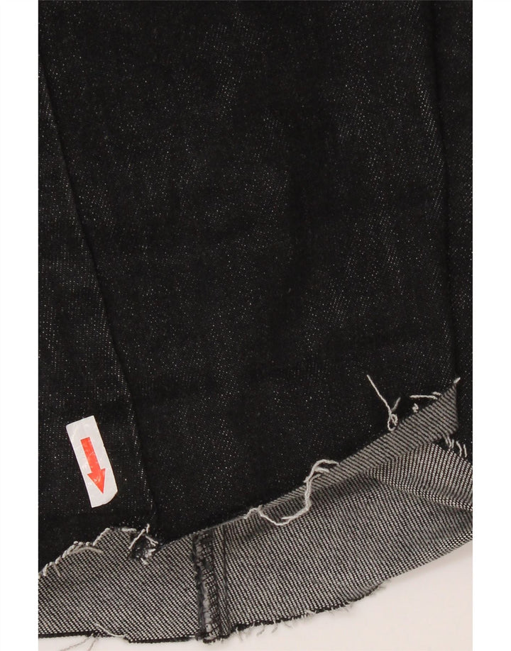 LEVI'S Γυναικείο Σορτς Τζιν 525 W28 Μεσαίο μαύρο βαμβακερό