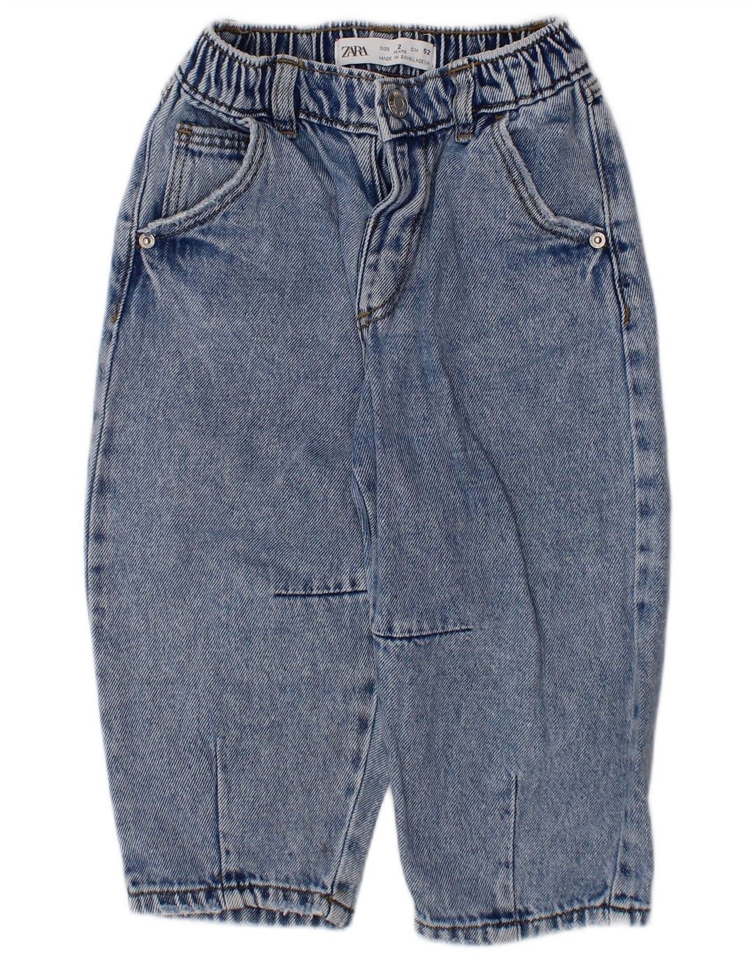 ZARA Baby Boys Straight Jeans 18-24 μηνών W18 L12 Μπλε βαμβακερό