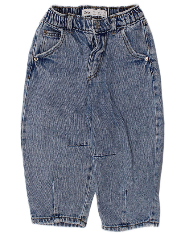 ZARA Baby Boys Straight Jeans 18-24 μηνών W18 L12 Μπλε βαμβακερό