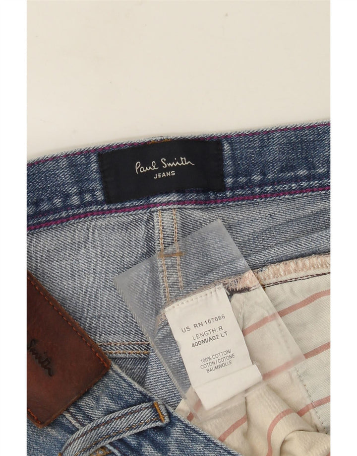 PAUL SMITH Ανδρικό τζιν ίσιο W34 L32 Μπλε βαμβακερό